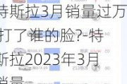 特斯拉3月销量过万 打了谁的脸?-特斯拉2023年3月销量