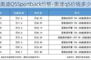 奥迪Q5Sportback价格-奥迪q5价钱多少