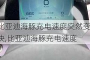 比亚迪海豚充电速度突然变快,比亚迪海豚充电速度