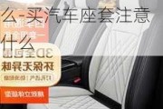 买汽车坐垫要注意什么-买汽车座套注意什么