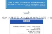 北京四月摇号-2024年北京汽车摇号时间