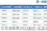 比亚迪股票2022股价-比亚迪股票价行情