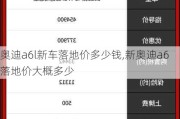 奥迪a6l新车落地价多少钱,新奥迪a6落地价大概多少
