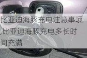 比亚迪海豚充电注意事项,比亚迪海豚充电多长时间充满