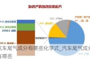 汽车尾气成分有哪些化学式_汽车尾气成分有哪些