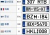 国外车牌代码大全-国外汽车牌照颜色