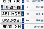 国外车牌代码大全-国外汽车牌照颜色