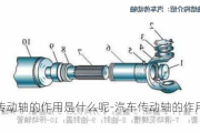 汽车传动轴的作用是什么呢-汽车传动轴的作用是什么