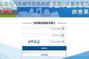 北京小汽车摇号信息系统-北京小车摇号官方网站