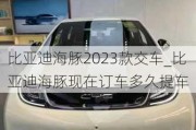 比亚迪海豚2023款交车_比亚迪海豚现在订车多久提车