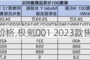 极氪001me版价格,极氪001 2023款售价