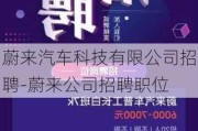 蔚来汽车科技有限公司招聘-蔚来公司招聘职位