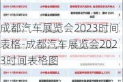 成都汽车展览会2023时间表格-成都汽车展览会2023时间表格图