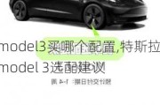 model3买哪个配置,特斯拉model 3选配建议