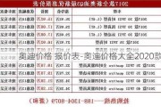 奥迪价格 报价表-奥迪价格大全2020款