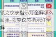 领克仪表指示灯全解怎么回事-领克仪表指示灯全解