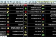 跃进汽车故障码大全-跃进仪表报警指示灯