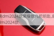 唐dmi2024款荣耀款几把钥匙,唐dmi2024款