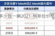 特斯拉价格多少钱一辆2021-特斯拉价格多少钱一辆2021版