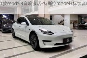 2021款model3音响激活-特斯拉model3标续音响激活