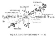 汽车传动轴是什么轴_汽车传动轴是什么轴承