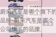 蔚来汽车是哪个旗下的品牌-蔚来汽车是哪个公司旗下的品牌