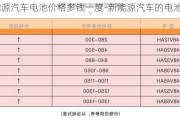 新能源汽车电池价格多钱一度-新能源汽车的电池价格