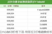 特斯拉model 3价格下调-特斯拉3价格趋势分析