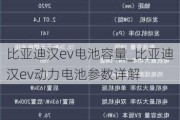 比亚迪汉ev电池容量_比亚迪汉ev动力电池参数详解