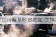 汽车排污费备呀案披露-车辆排污