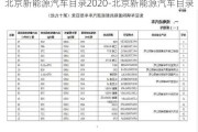 北京新能源汽车目录2020-北京新能源汽车目录