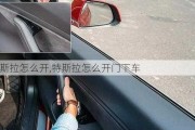 特斯拉怎么开,特斯拉怎么开门下车