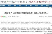 新一轮汽车下乡政策解读-新的汽车下乡政策