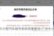 广州中小型汽车摇号系统结果查询-广州中小型汽车摇号