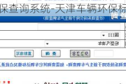 天津汽车环保查询系统-天津车辆环保标准查询系统