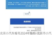 北京小汽车摇号2024年指标-北京市小汽车摇号2021年有变化吗