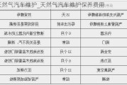 天然气汽车维护_天然气汽车维护保养费用