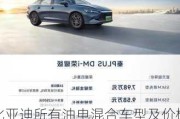 比亚迪所有油电混合车型及价格2020-比亚迪油电两用suv车价格