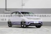 比亚迪海豚2023版本有白色吗,比亚迪海豚2023版本