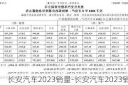 长安汽车2023销量-长安汽车2023销量表格