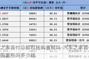 汽车之家首付总额包括购置税吗-汽车之家首付总额包括购置税吗多少钱