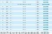 洛阳汽车站发车时间表最新版-洛阳长途汽车站时刻表查询电话