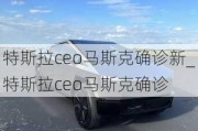 特斯拉ceo马斯克确诊新_特斯拉ceo马斯克确诊