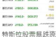 特斯拉股票暴跌原因是什么-特斯拉股票暴跌原因是什么引起的