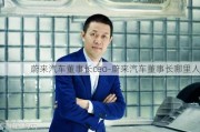 蔚来汽车董事长ceo-蔚来汽车董事长哪里人