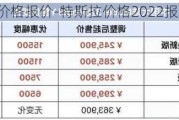 特斯拉最新价格报价-特斯拉价格2022报价