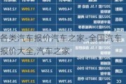 各类汽车报价汽车之家-全国汽车报价大全,汽车之家