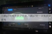 小鹏p7充电充多少合适,小鹏p7充一次电多少度电