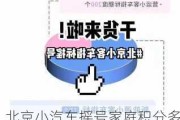 北京小汽车摇号家庭积分多少能中签-北京小汽车摇号家庭积分多少