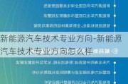 新能源汽车技术专业方向-新能源汽车技术专业方向怎么样